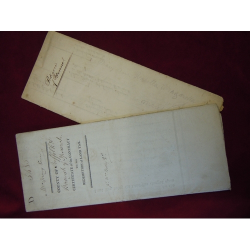 43 - Suffolk - Ipswich Certificate of Contract for the Redemption of Land Tax registered 8th July 1799 by... 