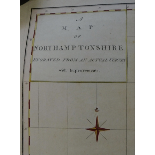 53 - A Map of Northamptonshire Engraved from an actual survey with improvements