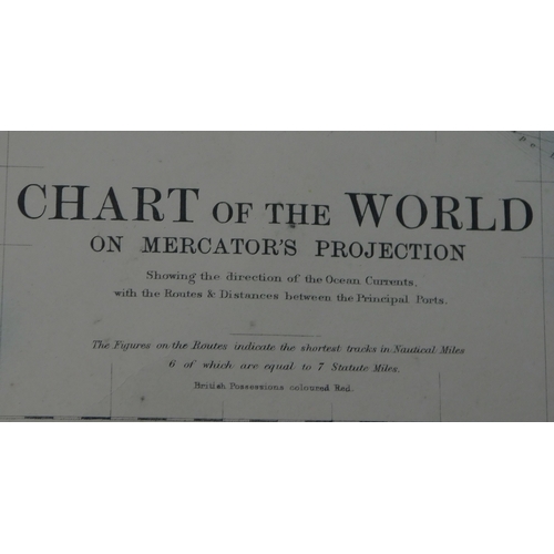 54 - Chart of the World on Mercator's projection