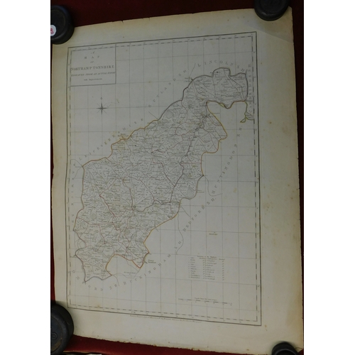 55 - Second Map of  Northamptonshire Engraved from an actual survey with improvements