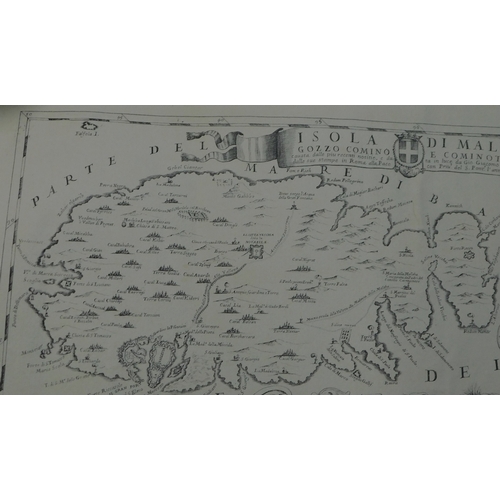 56 - A Map of Isola Di Scelta Early 1800s, very detailed, by Apud John. It-Cornel Blasu on Vellum