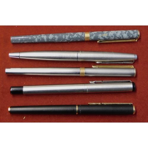 587 - (5) Fountain Pens - Assorted pens