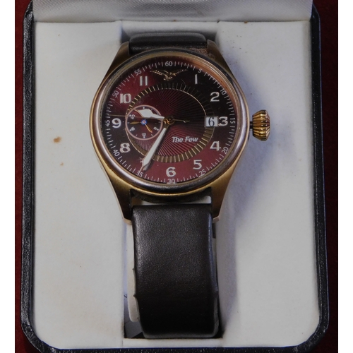 600 - Watch - The Official RAF Battle of Britain Pocket Watch, 70th anniversary wrist watch, boxed, excell... 