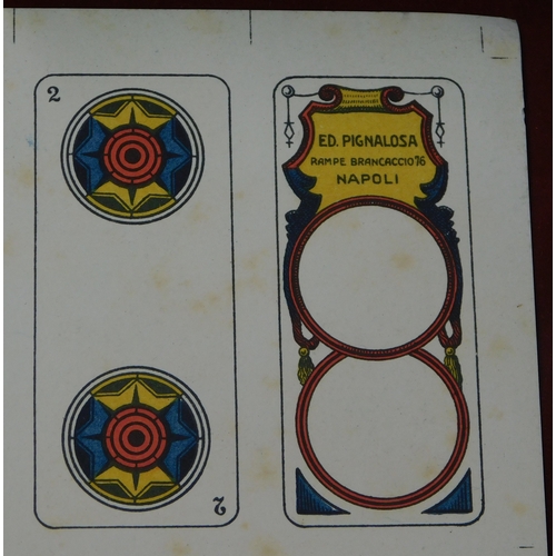 8 - Playing Cards, Edoardo Pignalosa-Napoli 1940s (uncut playing cards) very good condition