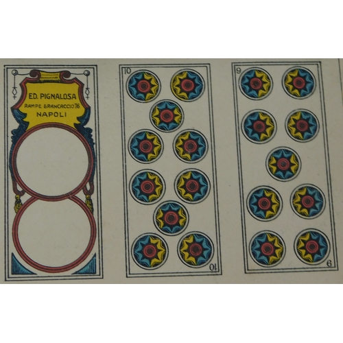 9 - Playing Cards, Edoardo Pignalosa-Napoli 1940s (uncut playing cards) very good condition