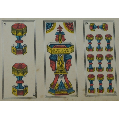 9 - Playing Cards, Edoardo Pignalosa-Napoli 1940s (uncut playing cards) very good condition