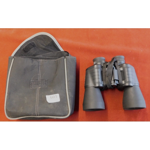 603 - Binoculars - Vanguard BR 1050W, 10x50mm, field 6.7, with case, very good condition