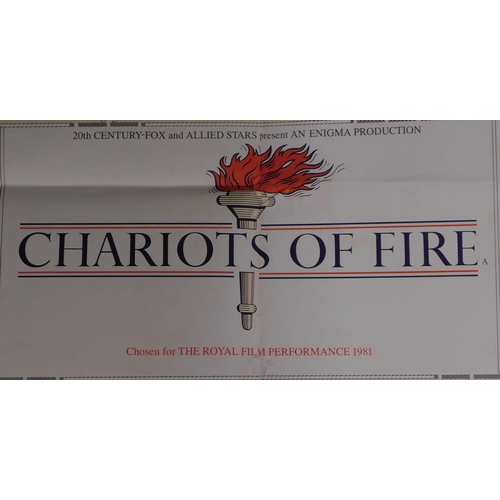 97 - Poster - Chariots of Fire 1981, chosen for the Royal Film Performance 1981, showing 14 photos of the... 