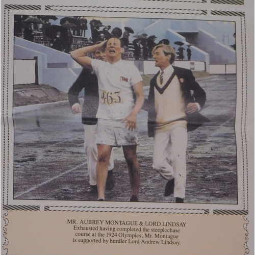 97 - Poster - Chariots of Fire 1981, chosen for the Royal Film Performance 1981, showing 14 photos of the... 