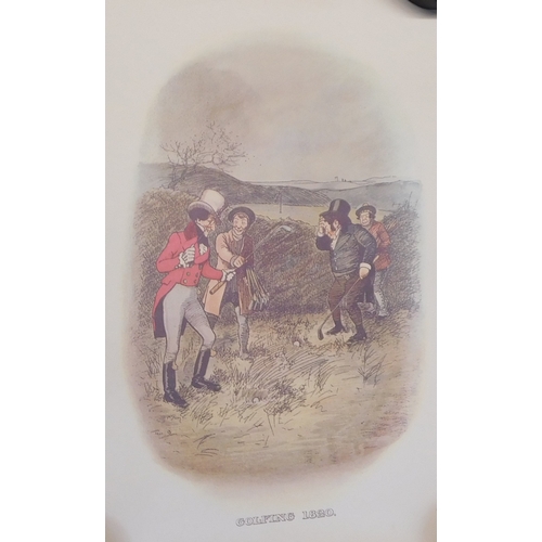 615 - Johnnie Walker Coloured Prints 1820 - Coaching, Skating by Tom Browne, Curling, Hunting, Golfing etc... 