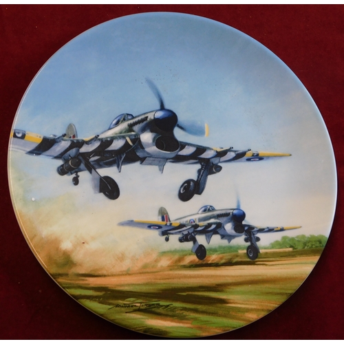 608 - Decorative China Plates - by Coalport 'Aircraft', 8