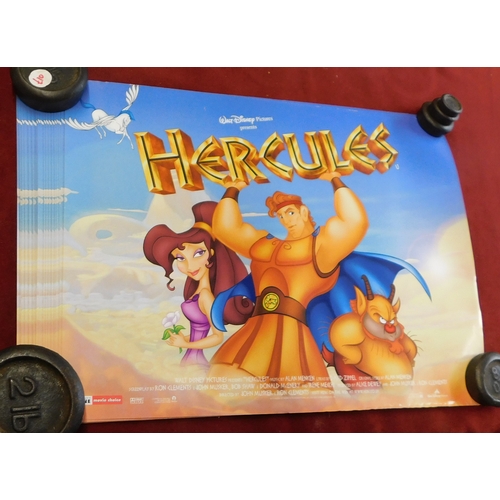 617 - Walt Disney 'Hercules' (20 posters), (DVDs) measurements 41cm x 31cm. Good condition