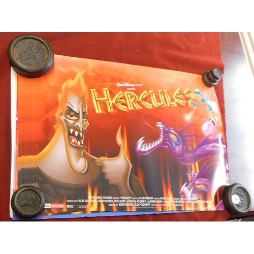 619 - Walt Disney 'Hercules' (20 Mixed posters), (DVDs). Measures 41cm x 31cm, good condition