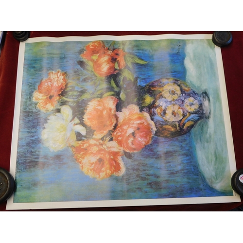 628 - (3) Prints - One Venice, one Floral, one Landscape, very good condition