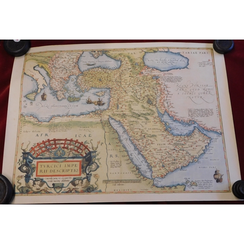 630 - Map of North Africa and The Arab States (Early), coloured, measurements 56cm x 40cm, very good condi... 