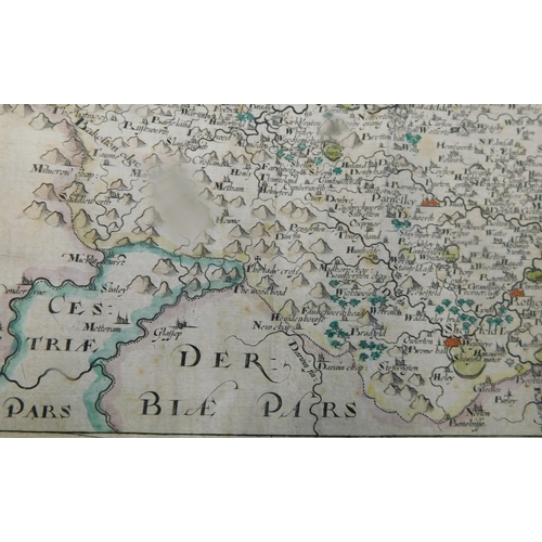 59 - Antique Map - Yorkshire - West Riding 1610 John Speede. The West Ridinge of Yorkshire with the most ... 