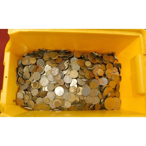 100 - A substantial World Coinage Accumulation Charity lot (8.4Kilo's). Heavy, buyer collects