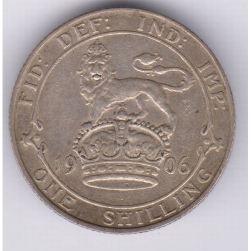 103 - Great Britain 1906 Edward VII Shilling, GVF/NEF