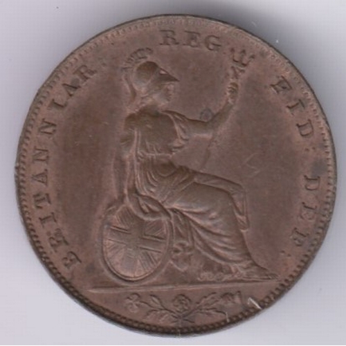 109 - Great Britain Farthing 1845, AEF with part lustre