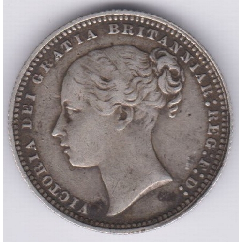 114 - Great Britain 1879 Victoria Shilling, GVF
