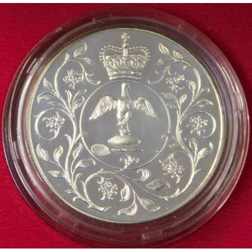 129 - Great Britain 1977 Silver Proof Jubilee Crown, Royal Mint case and certificate