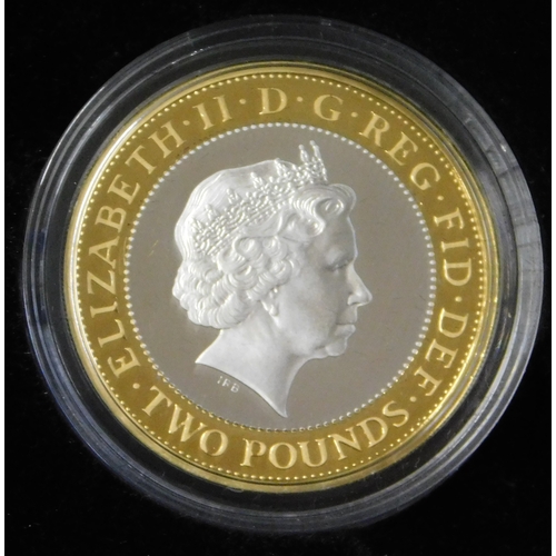 132 - Great Britain 2007 Silver Proof £2, Bicentenary of the Abolition of the Slave Trade in Royal Mint bo... 