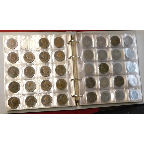 146 - A small foreign collection in an album odd cash etc (120+) together with a basic English collection,... 