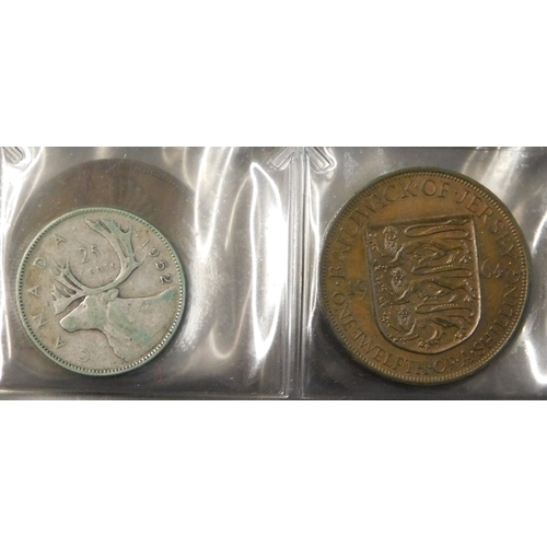 146 - A small foreign collection in an album odd cash etc (120+) together with a basic English collection,... 