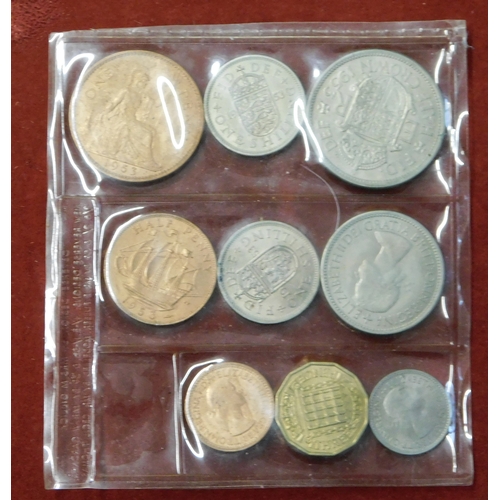 148 - Black Deed box - Ex Estate with quantity of crowns 1953 to recent (100's). Wholesale