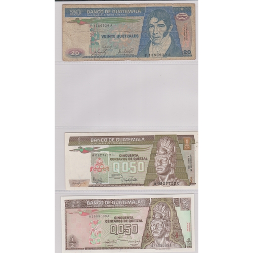 200 - Guatemala - A range from P51 to P98 small lot, mixed condition (9)