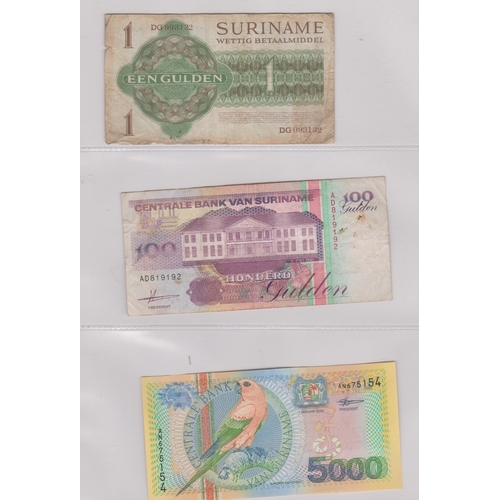 211 - Suriname 1963-2000 - Collection of (23 notes) VF to AUNC 2000s, Birds AUNC to 5000 Gild (152)