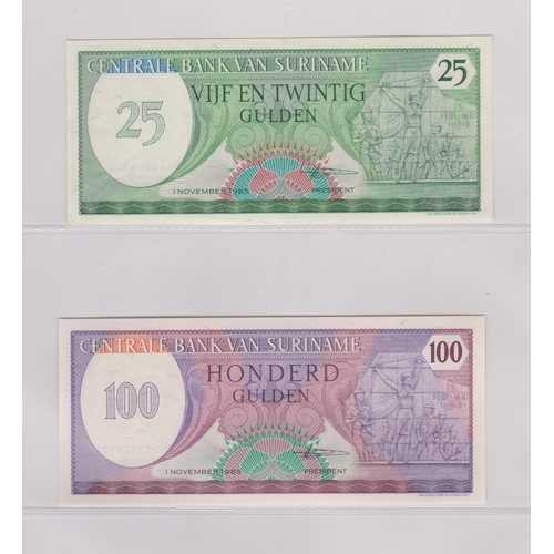 211 - Suriname 1963-2000 - Collection of (23 notes) VF to AUNC 2000s, Birds AUNC to 5000 Gild (152)