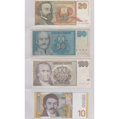 218 - Yugoslavia 1939-2001 - Good collection many later AUNC (87) with 1963, 5000 Dinara P76