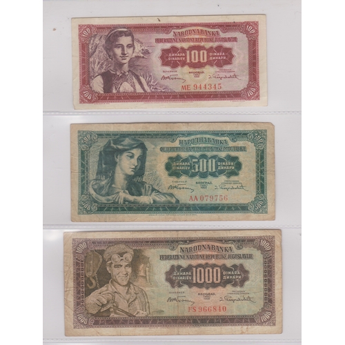 218 - Yugoslavia 1939-2001 - Good collection many later AUNC (87) with 1963, 5000 Dinara P76