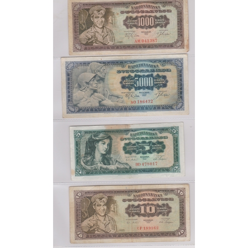 218 - Yugoslavia 1939-2001 - Good collection many later AUNC (87) with 1963, 5000 Dinara P76