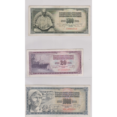 218 - Yugoslavia 1939-2001 - Good collection many later AUNC (87) with 1963, 5000 Dinara P76