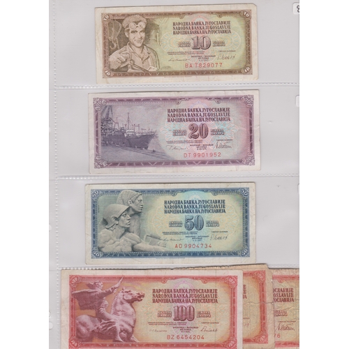 218 - Yugoslavia 1939-2001 - Good collection many later AUNC (87) with 1963, 5000 Dinara P76