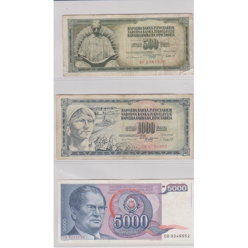 218 - Yugoslavia 1939-2001 - Good collection many later AUNC (87) with 1963, 5000 Dinara P76