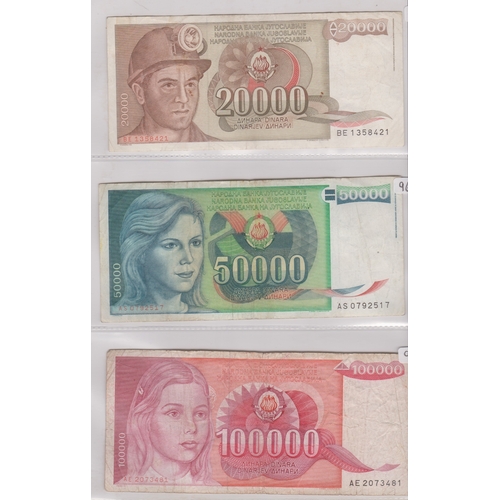 218 - Yugoslavia 1939-2001 - Good collection many later AUNC (87) with 1963, 5000 Dinara P76