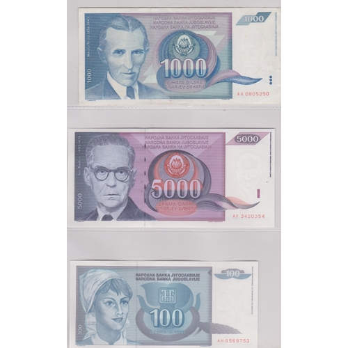 218 - Yugoslavia 1939-2001 - Good collection many later AUNC (87) with 1963, 5000 Dinara P76