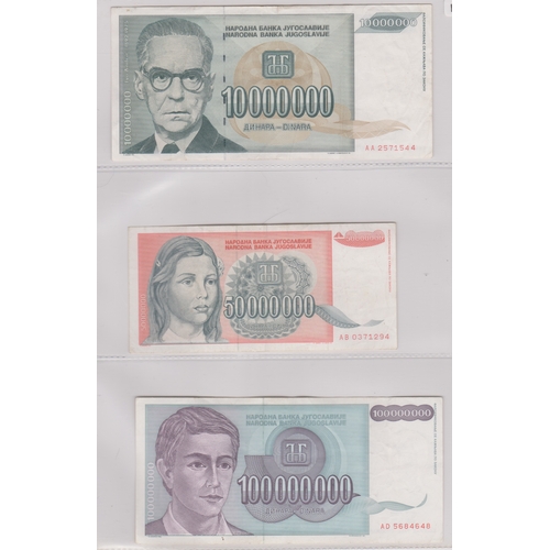 218 - Yugoslavia 1939-2001 - Good collection many later AUNC (87) with 1963, 5000 Dinara P76