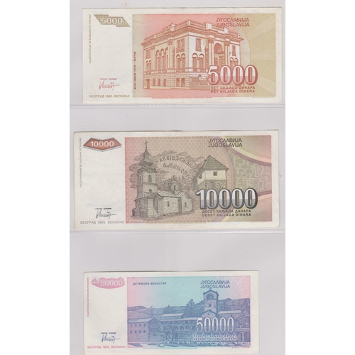 218 - Yugoslavia 1939-2001 - Good collection many later AUNC (87) with 1963, 5000 Dinara P76