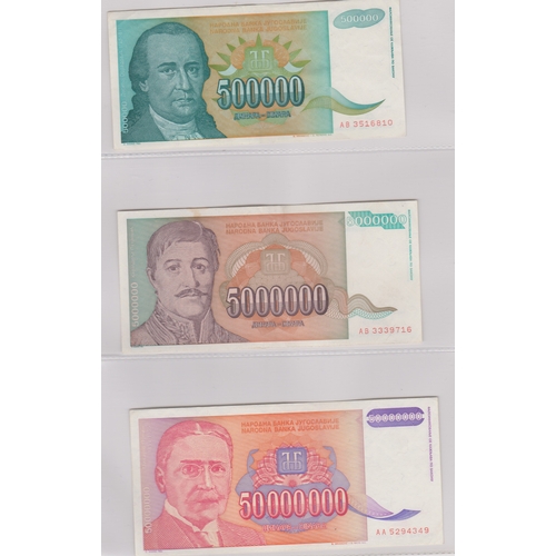 218 - Yugoslavia 1939-2001 - Good collection many later AUNC (87) with 1963, 5000 Dinara P76