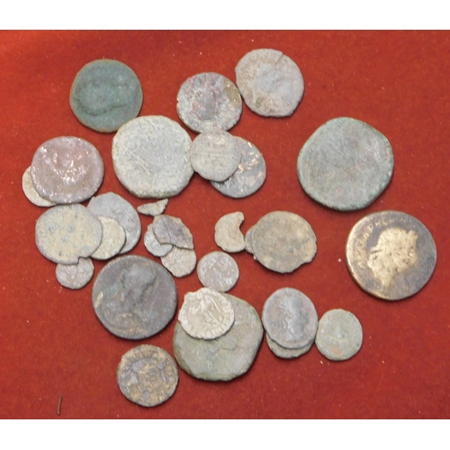 39 - Roman - A mixed batch of Roman Copper etc, mostly detector finds not identified (25+)