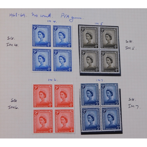 502 - Isle of Man 1958-1980 Stanley Gibbons Album with m/m and used and gutter pair sets