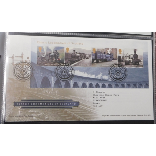 515 - Great Britain 2011-2013 Royal Mail FDC in slip case with (64) cover posted to same destination