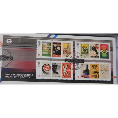 515 - Great Britain 2011-2013 Royal Mail FDC in slip case with (64) cover posted to same destination