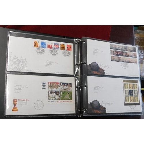 516 - Great Britain 2005-2008 Kestral Cover album with (84) FDCs posted to same address