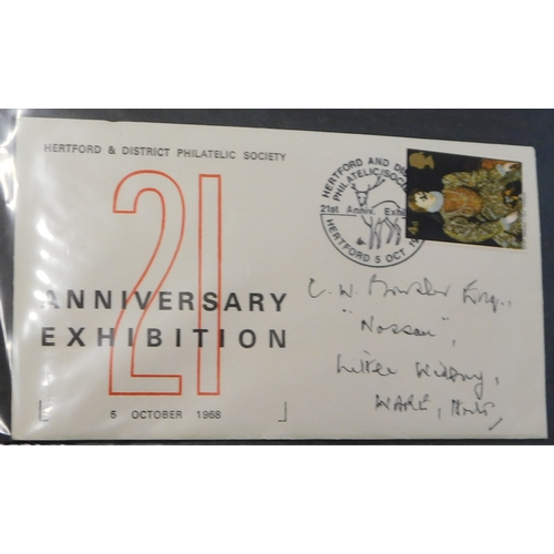 537 - Great Britain 1965-68 FDC album with 100+ envelopes annotated 1st day of issue