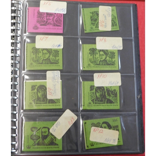 547 - Great Britain 1952-1970 Stockbook with used Machins and Commemoratives plus stamp booklet album with... 